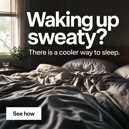 The question: an example ad photograph from the product's inspiration library, illustrating the "A two-word question over the moment it describes, and a button that answers it." technique
