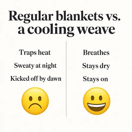 Us vs. them: an example ad photograph from the product's inspiration library, illustrating the "Two columns, three lines each, a frown on one side and a grin on the other." technique